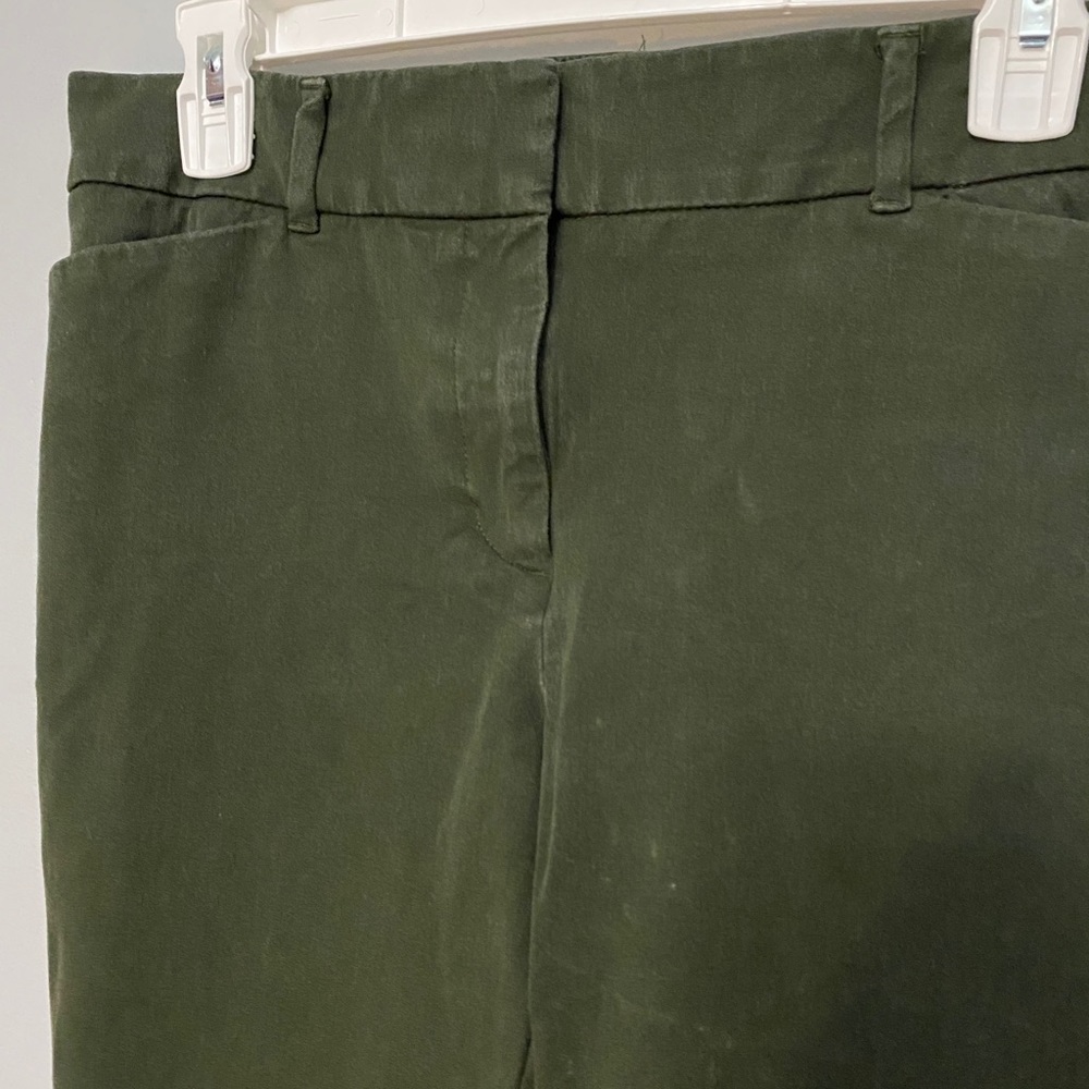 Petite Loft Outlet Size 12 Olive Green Pants View 2